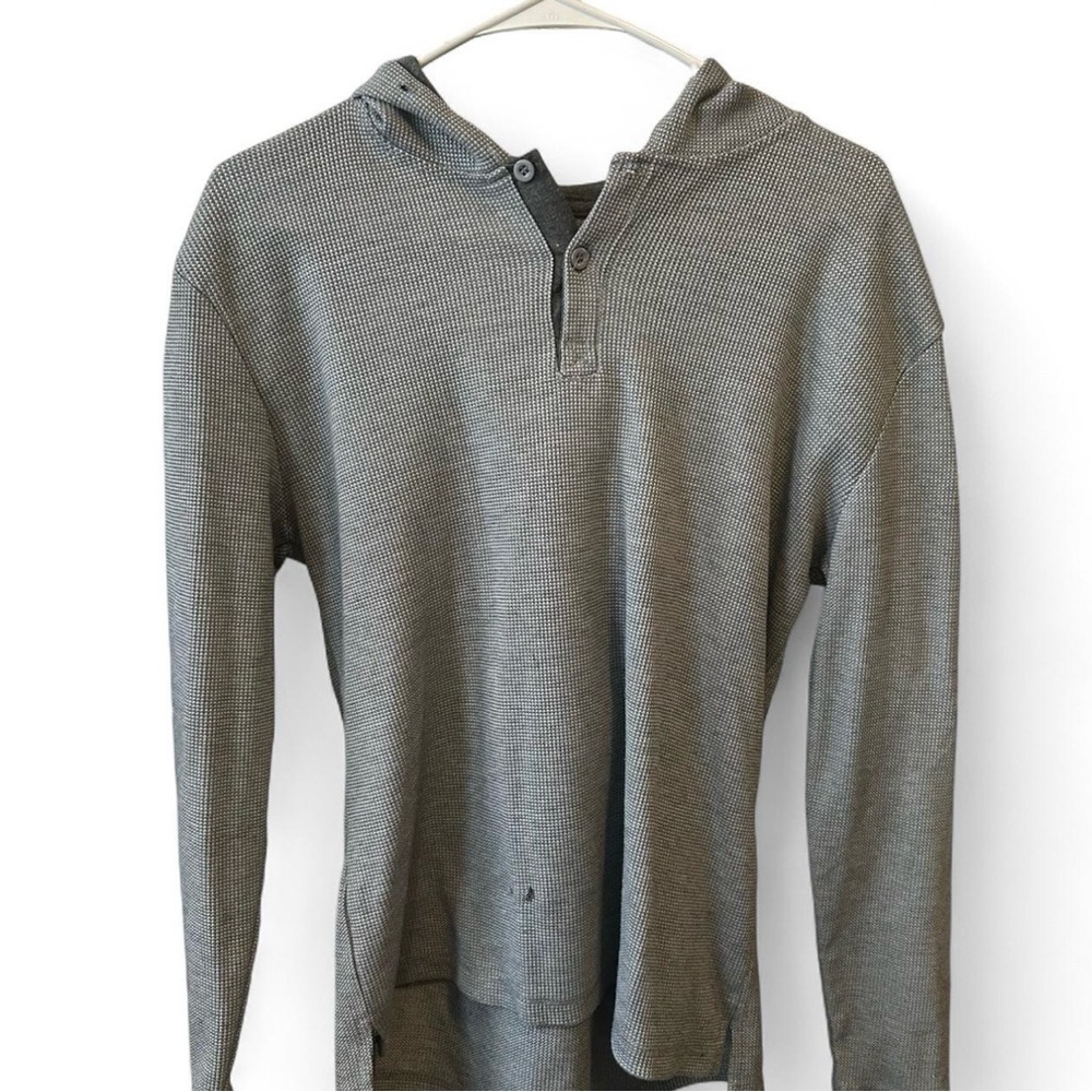light grey Hudson & Barrow long sleeve hoodie